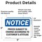 Signmission Prices Subject To Change According To Customer'S, 5 in W x Rectangle, Vinyl Decal OS-2PACK-NS-D-35-L-17798 - alternate 6